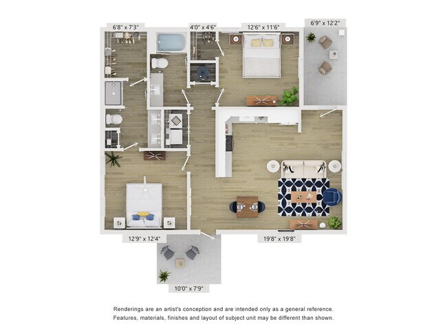 Floorplan - Hamlet Quail Crossing - Homes and Townhomes