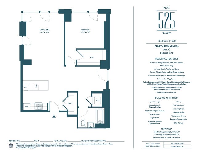 Floorplan - 525 West 52nd