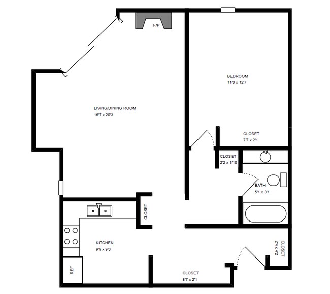 Floorplan - 818 W. Willow
