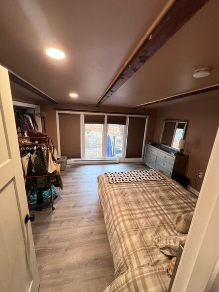 Bedroom with Floor to Ceiling Windows - 370A Washington St