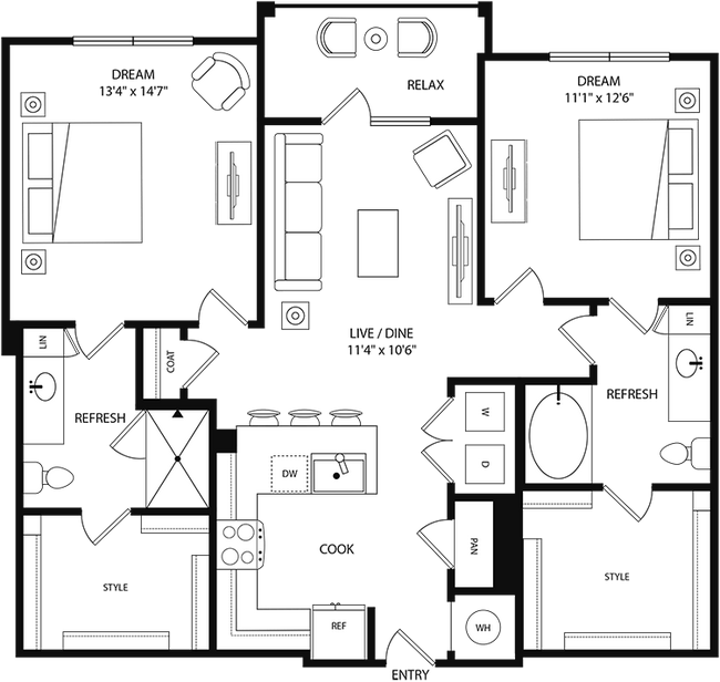 Floorplan - Tessa at Katy