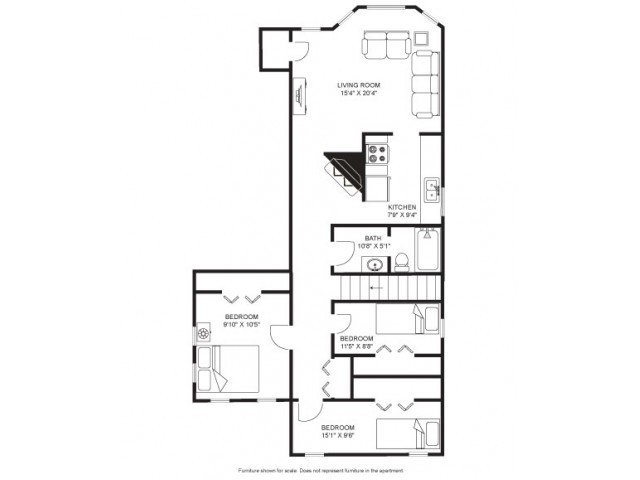 15 West Apt. 3 - Quisling Houses (11 & 15 West)