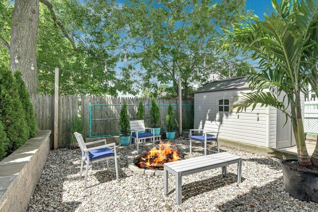 Our door fire pit area - 11 Waterbury Ave