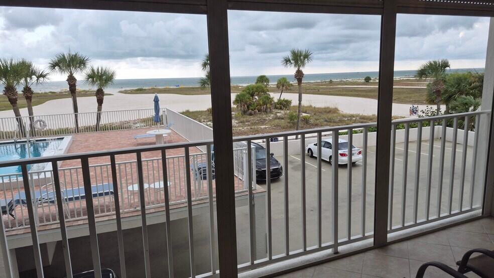 Balcony looking outward - 11000 Gulf Blvd