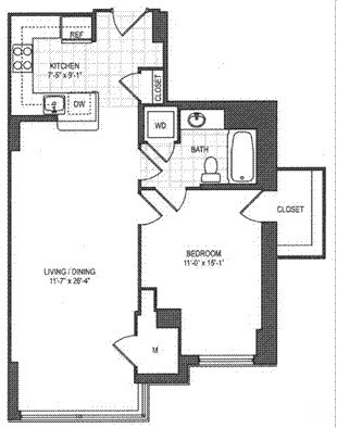1BR/1BA - Metro Rosslyn Apartments