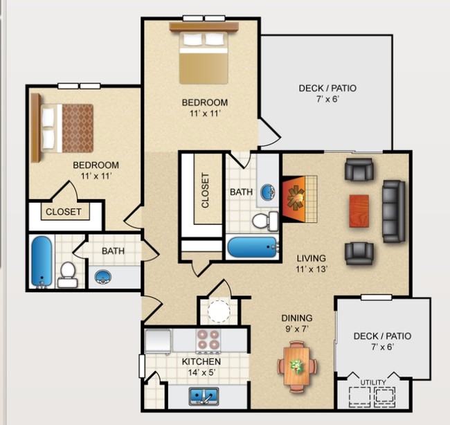 2BR/2BA - Avistar on the Hills