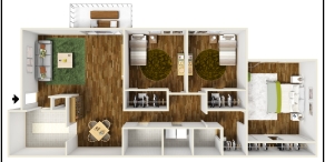 Floorplan - Foxcroft Apartments