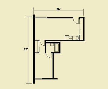 1BR/1BA - Deering Pavillion