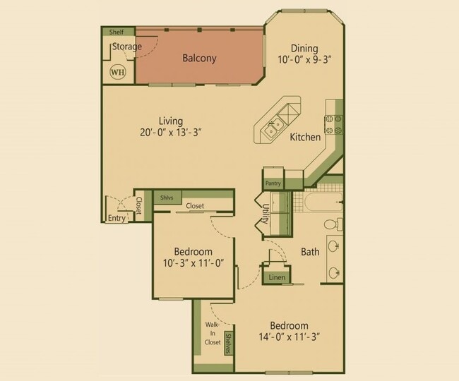 Floorplan - The Langdon at Walnut Park