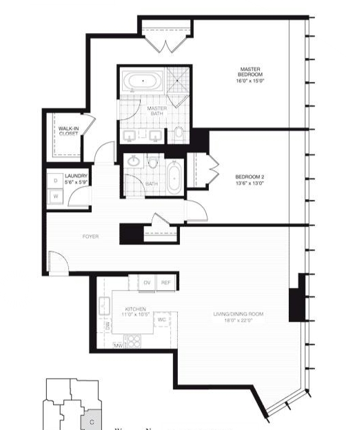 2BR/2BA - Millennium Tower