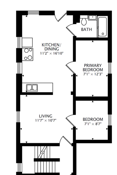 Unit Dimensions - 2455 W Cortland St