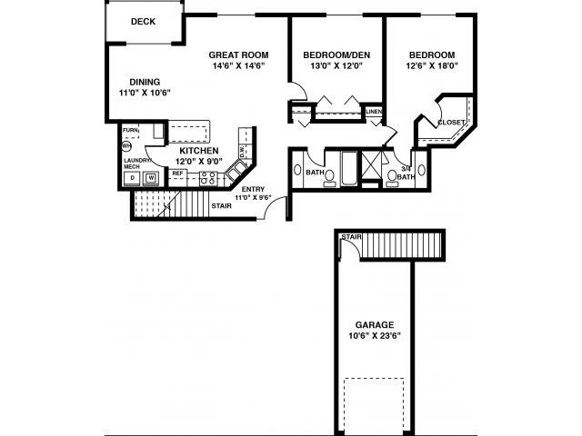 Floorplan - Raspberry Woods Townhomes