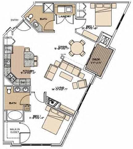 Floorplan - Marketplace and Main Apartments