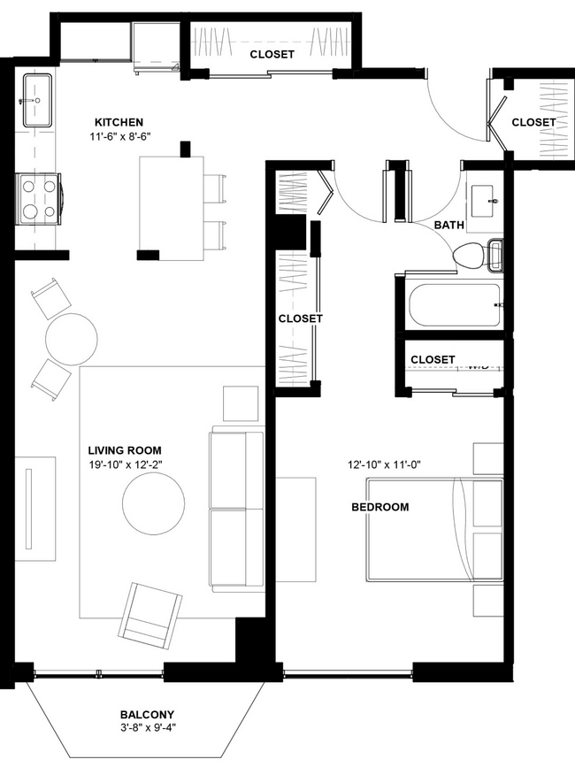 Floorplan - 1250 Lasalle