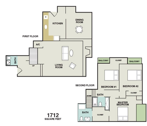 3BR/2.5BA - Fairway Apartments