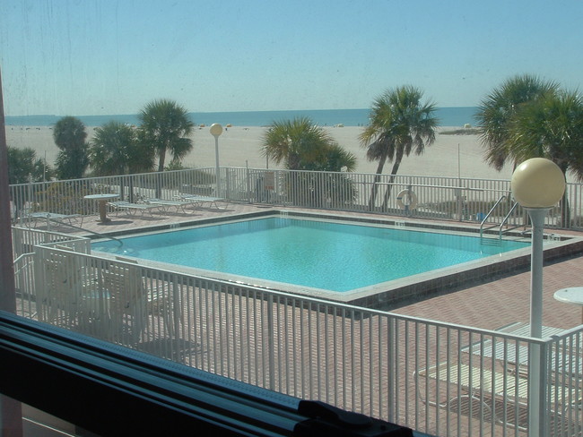 Pool from unit patio - 11000 Gulf Blvd