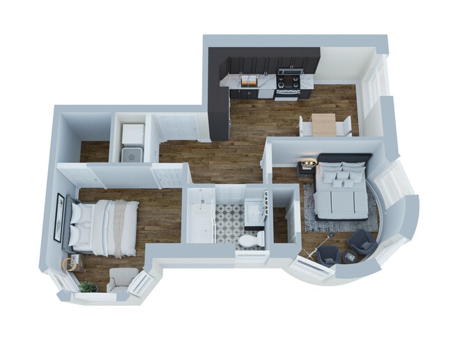 Apt 9 - 2 Bedroom, 1 Bath - The Eleanor