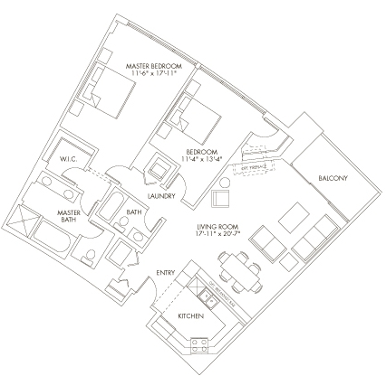 2BR/2BA - Grand Bend at Green Bay