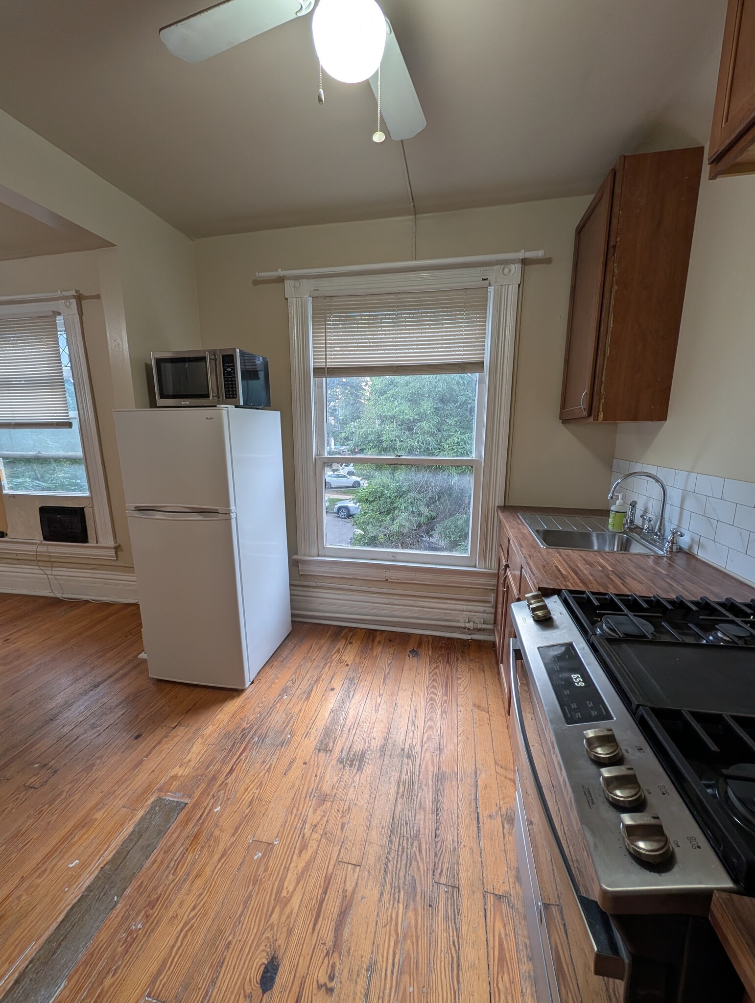 Front of apartment, taken from kitchen area - 1280 Race St