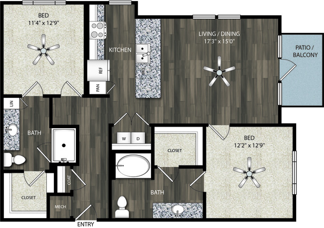 Floorplan - Oaks 55