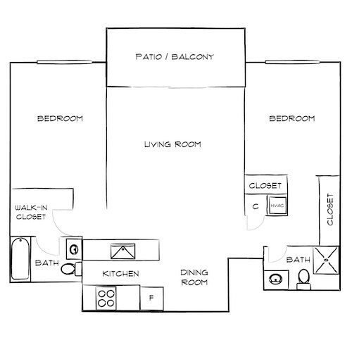 Floorplan - Villas of Pasadena