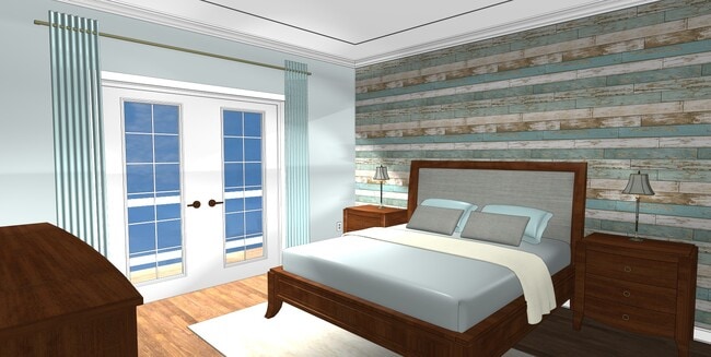 Master Bedroom with French Doors and Private Balcony - 2500 22nd Ave N