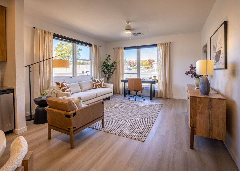 Living Room - The Dillon Luxury Apartments