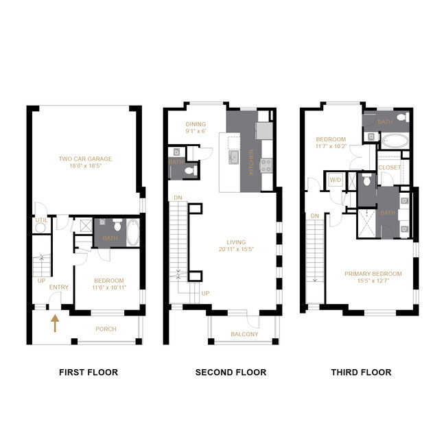 Floorplan - The Allyson Townhomes