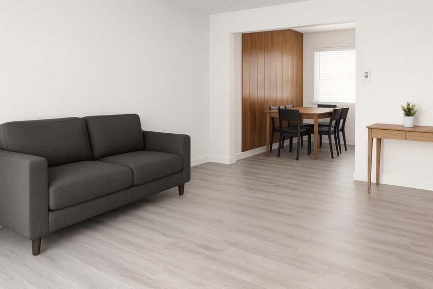Remodeled living room - 7458 Lockwood St