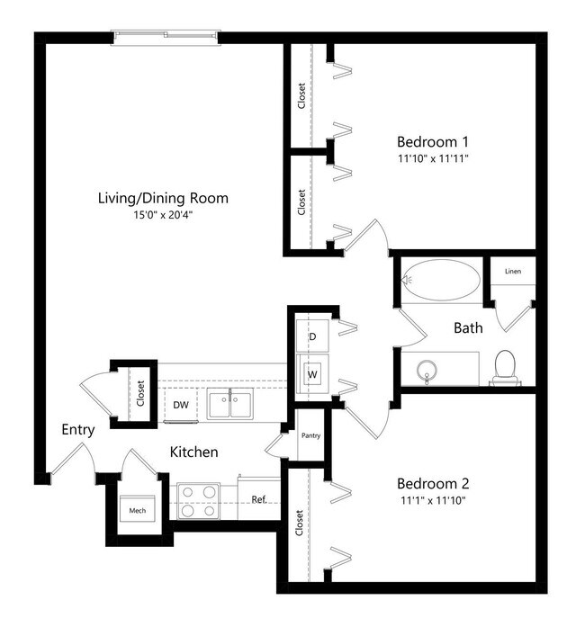 Floorplan - Pine Lake Heights Apartments