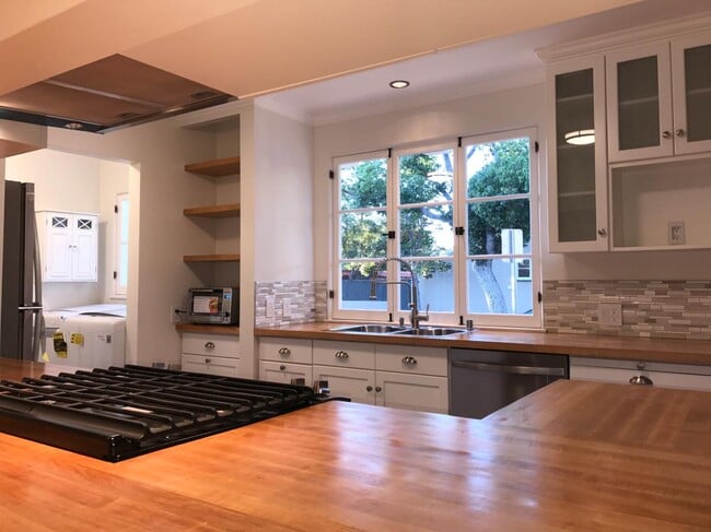 HIGHLITE: Kitchen Has an Abundance of Light, Storage + Custom Solid Butcher Block Countertops - 1103 S Crescent Heights Blvd