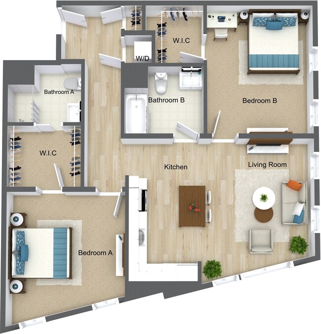 2 Bedroom 2 Bathroom - The Point at Weymouth