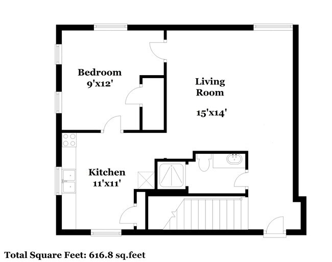 Floorplan - 1329 S University Ave