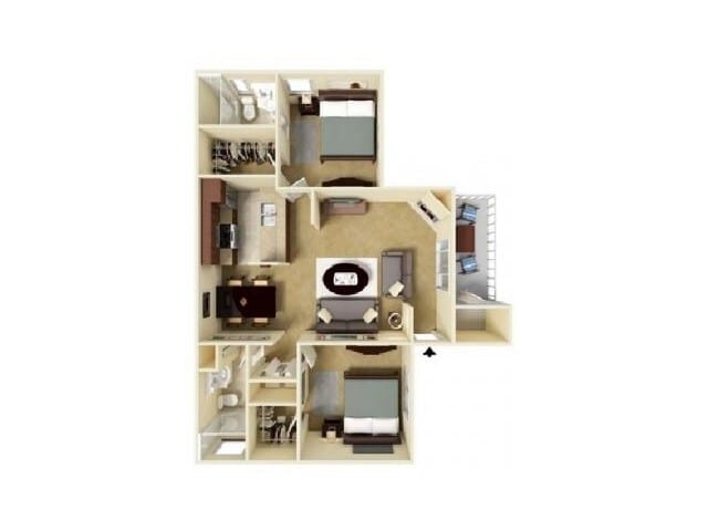 Tallbot Floor Plan - The Allison Condominiums