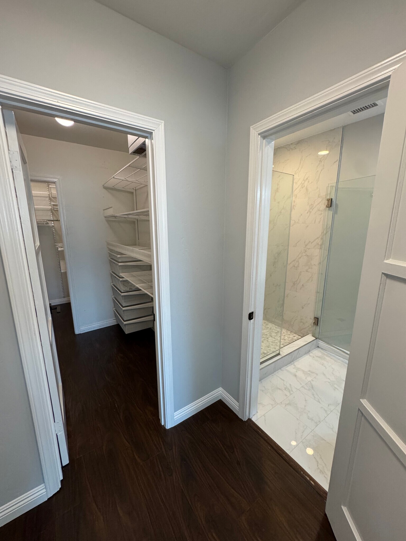 Primary closet and bathroom - 3100 W 78th St