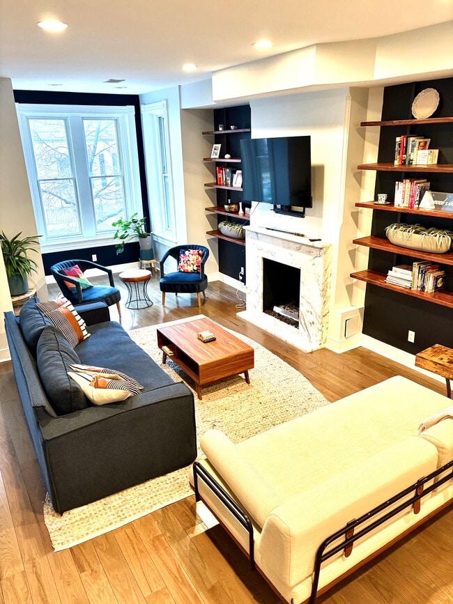 spacious living room with ample storage - 1706 10th St NW
