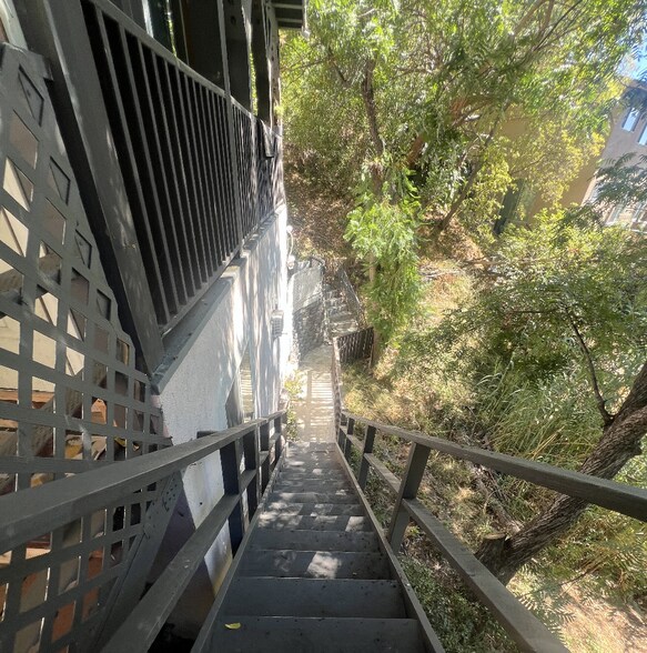 Stairs up to the unit. - 640 Cavanagh Rd