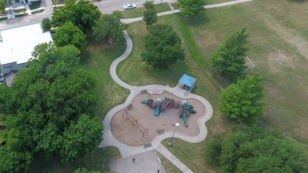 Nearby (walk to) park aerial view - 212 Wimberly Street