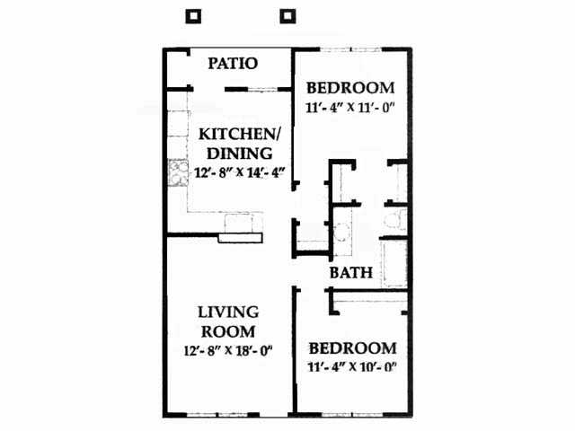 Plan D - Courtyards at Kirnwood Apartment Homes