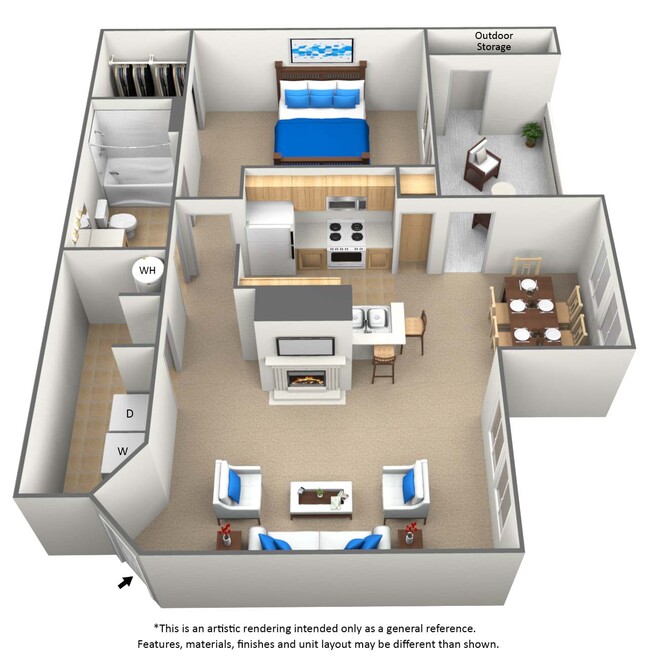 Floorplan - Bridford Lake Apartments