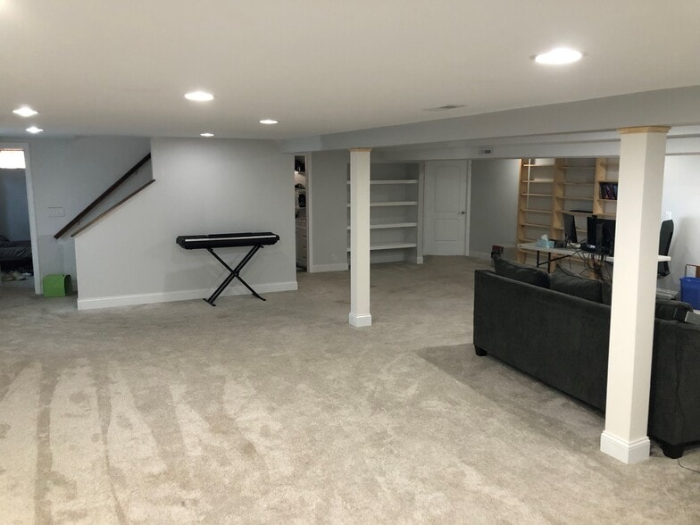 Basement shelving - 1025 Sherbrooke Rd
