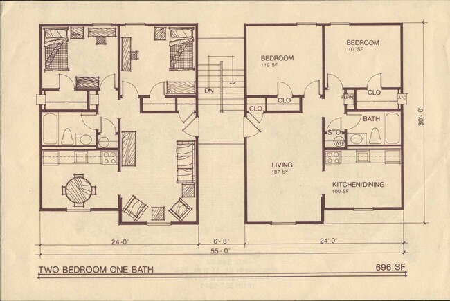 Floorplan - Campus Square Apartments