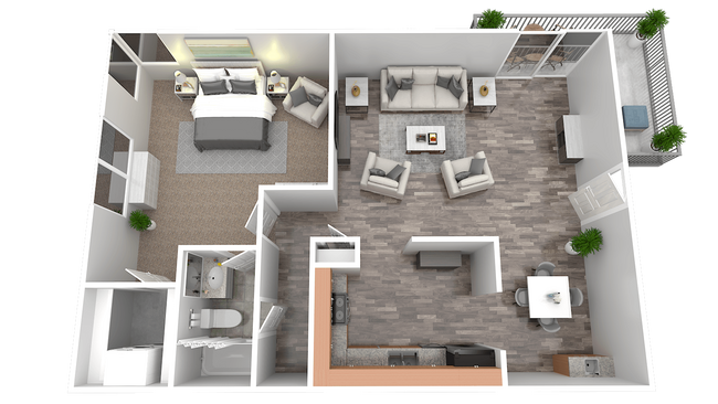 Floorplan - Whispering Hills Apartments