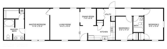 3BR/2BA - Stonegate
