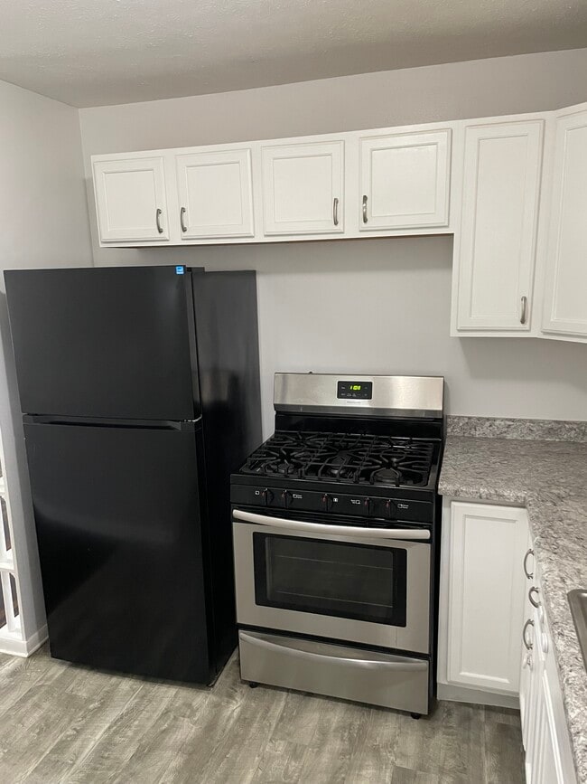 Refrigerator and gas stove - 526 E Wilson Ave