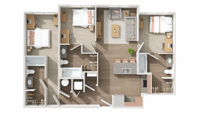 C1: 3BD | 3BA | 1108 SF - The Den