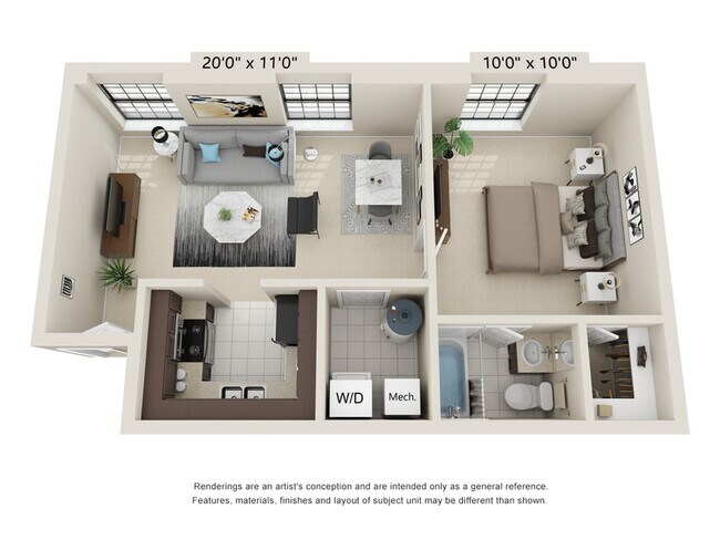 1 Bed 1 Bath - Shockoe Center