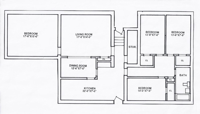 Floorplan - 1627-45 Ridge Ave.