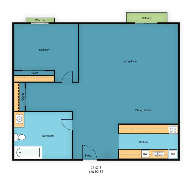 Floorplan - Campo Basso Apartment Homes