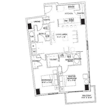 2BR/2BA - Royal Court Condos